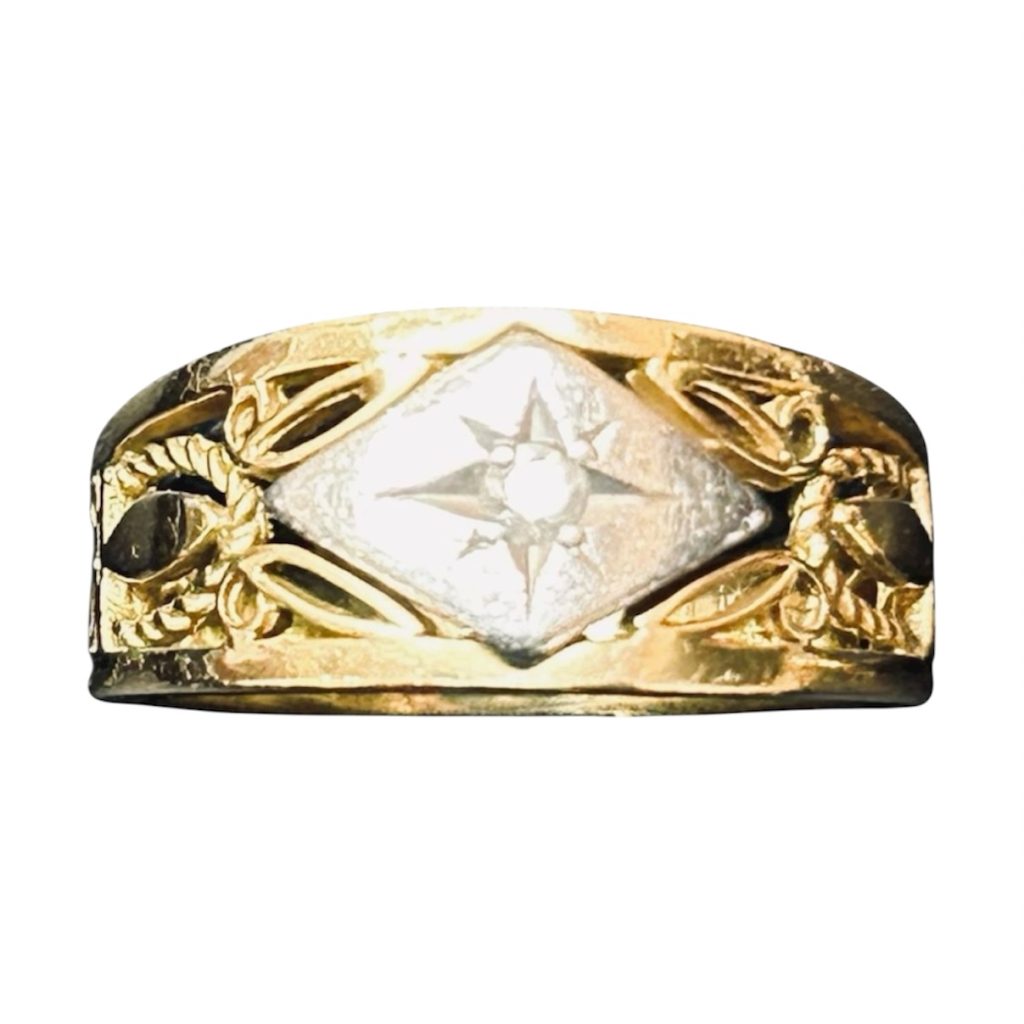 K18／Pt900 リング