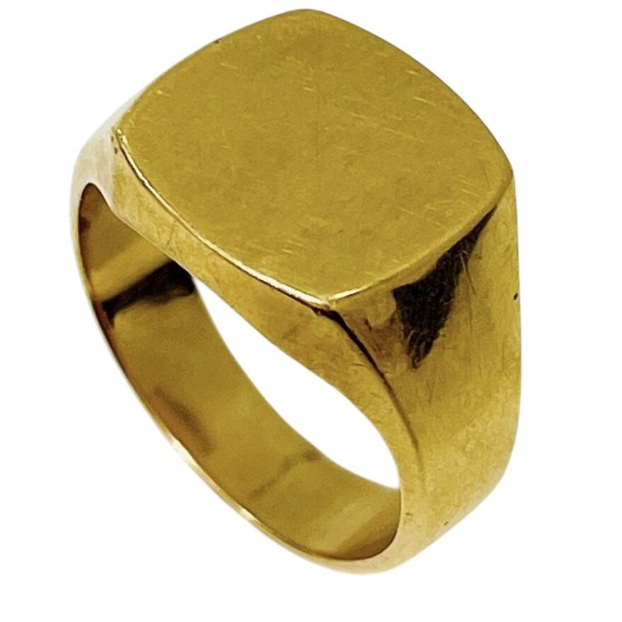 K18（18金）印台リング 札幌市西区