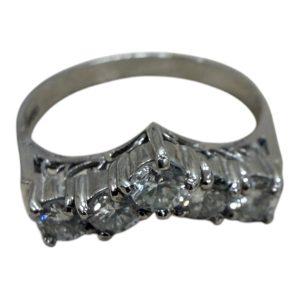 Pt850 リング 指輪 石あり