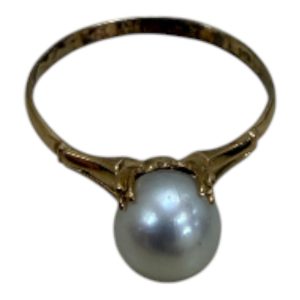 K18 18金 リング 指輪　石あり