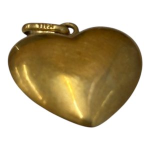 K18 ネックレストップ ハートモチーフ