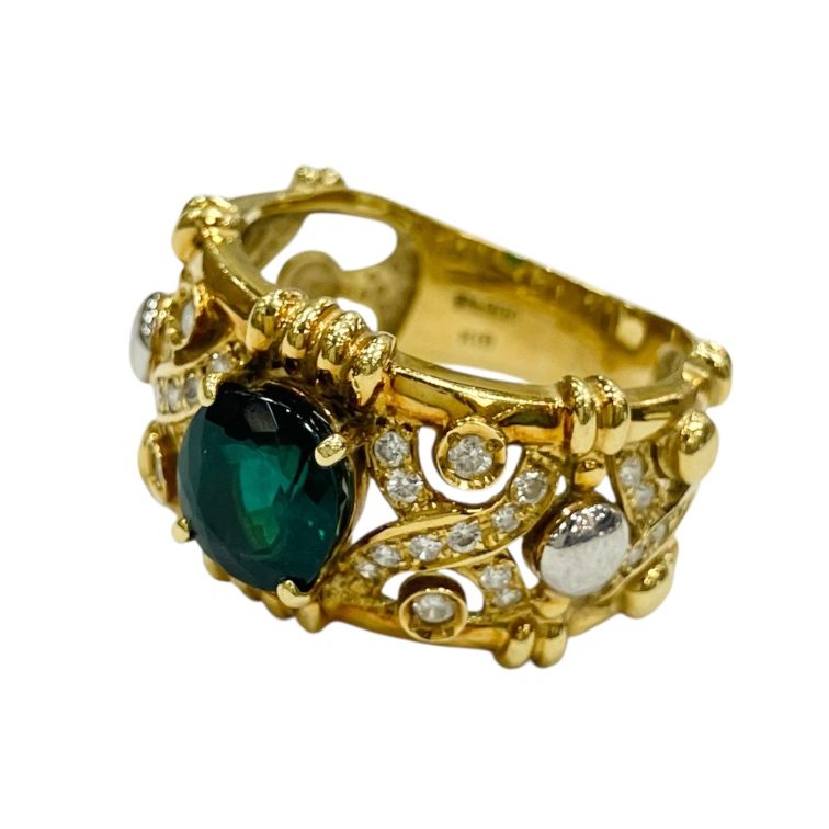 K18＆PT950リング