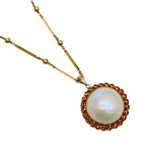 K18　18金　パール　ネックレス