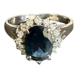 Pt850 リング 指輪 石あり