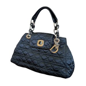 【Dior (ディオール)】カナ―ジュ キルティング ハンドバッグ 07-BO-0049