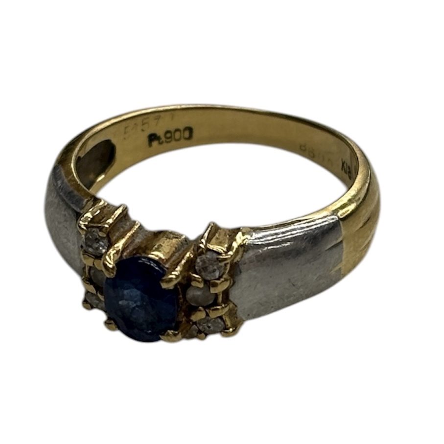 K18 Pt900 コンビリング