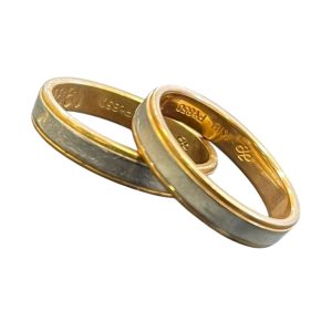 K18(18金)Pt850(プラチナ850)コンビリング