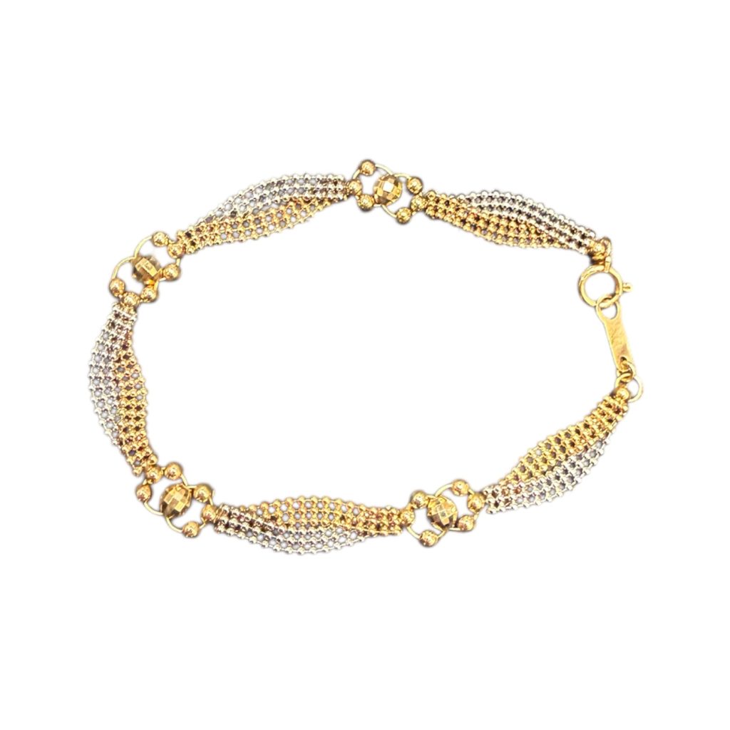 K18 Pt850 18金 プラチナ 850 コンビ ブレスレット