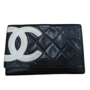 CHANEL シャネル カンボンライン ココマーク 二つ折り財布
