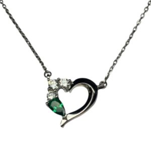 Pt900(プラチナ)メレダイヤ付きネックレス