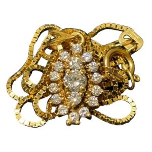 K18 18金 ダイヤモンドネックレス