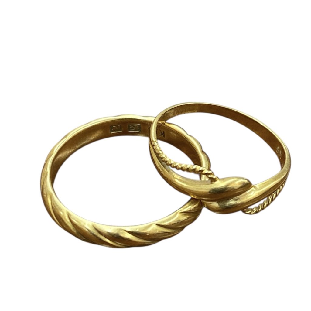 K18リング 2点セット