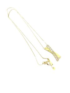 K18 ネックレス メレダイヤ