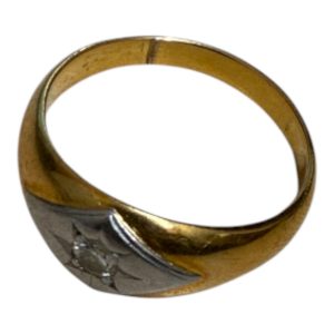 買取実績：K18 × プラチナ コンビリング 　札幌市　白石区　菊水