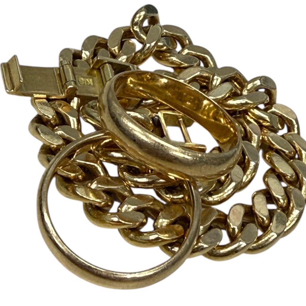 【買取実績】K18（18金） 喜平ブレスレット・リング｜さすがや グランディールイチイ店