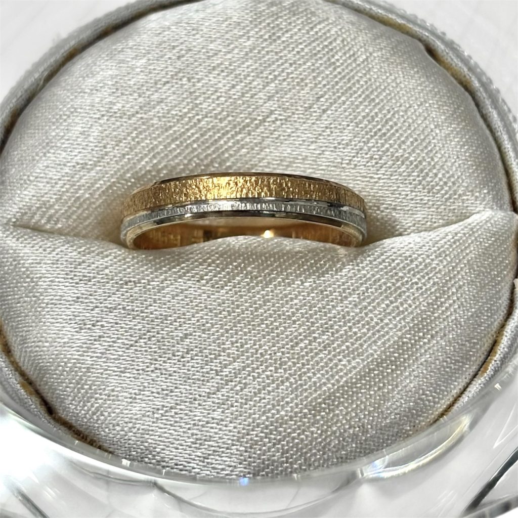 K18 Pt900 コンビ リング