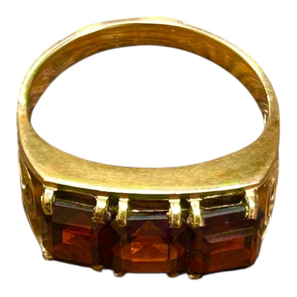 K18　ガーネット付リング　指輪　18金　買取り