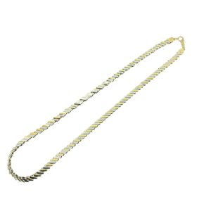 K18　Pt850　18金　プラチナ850　ハーフ　ネックレス