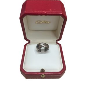 K18 トリニティリング カルティエ 750 ゴールド 3連リング