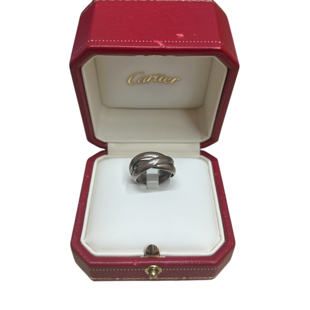 K18 トリニティリング カルティエ 750 ゴールド 3連リング