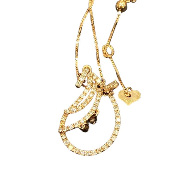 メレダイヤ K18 18金 750 デザインネックレス