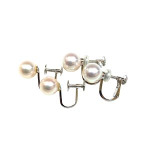 【K14WG イヤリング】14金ホワイトゴールド・パール・真珠・ピアス・貴金属・アクセサリー
