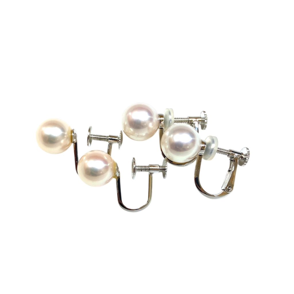 【K14WG イヤリング】14金ホワイトゴールド・パール・真珠・ピアス・貴金属・アクセサリー