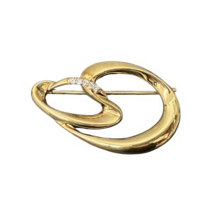 K18(18金) ブローチ