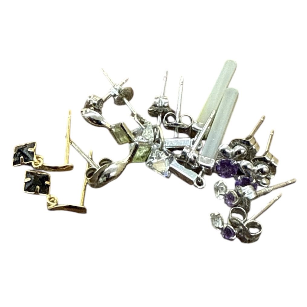 K18 K14WG Pt900 Pt650 ピアスおまとめ