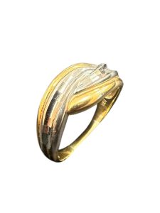 K18 18金 Pt900 プラチナ900 コンビ リング（指輪）