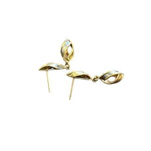 K18/Pt900(18金/プラチナ)　コンビ　ピアス