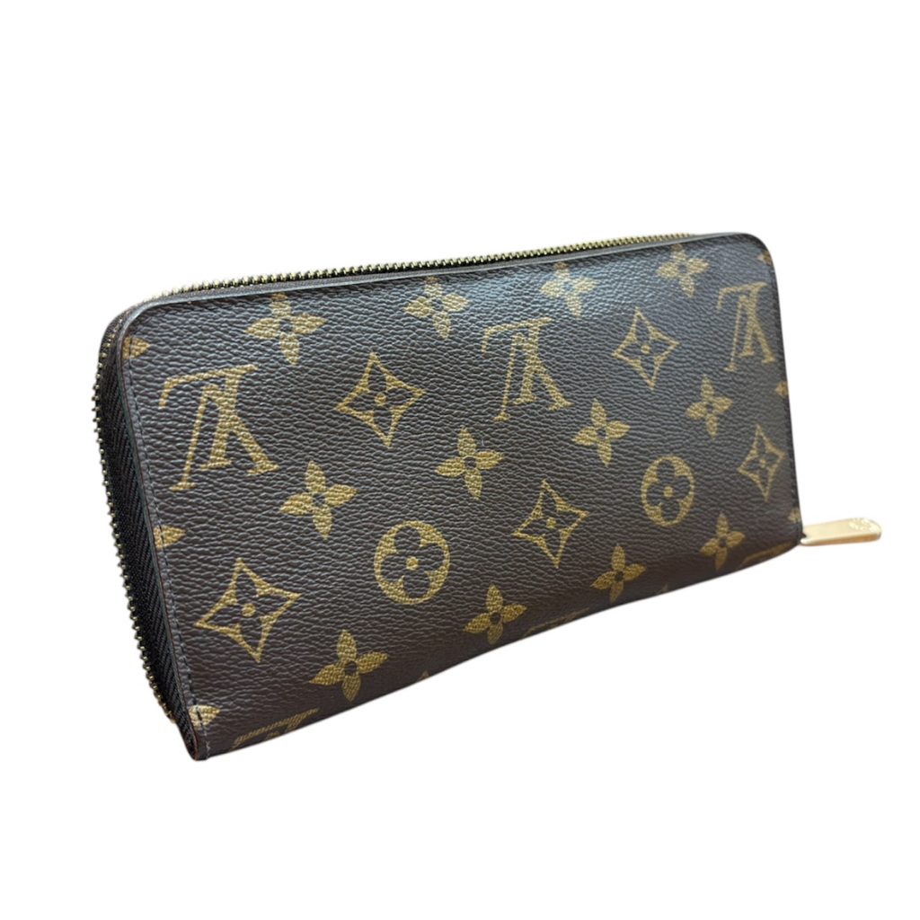 【Louis Vuitton (ルイヴィトン)】ジッパー破損  モノグラム キャンバス ジッパーウォレット M42616