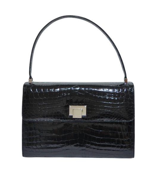 Tiffany&Co. ティファニー シャイニング クロコダイル ハンド バッグ