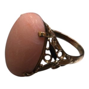 K18 リング　18金　指輪　珊瑚　買取り