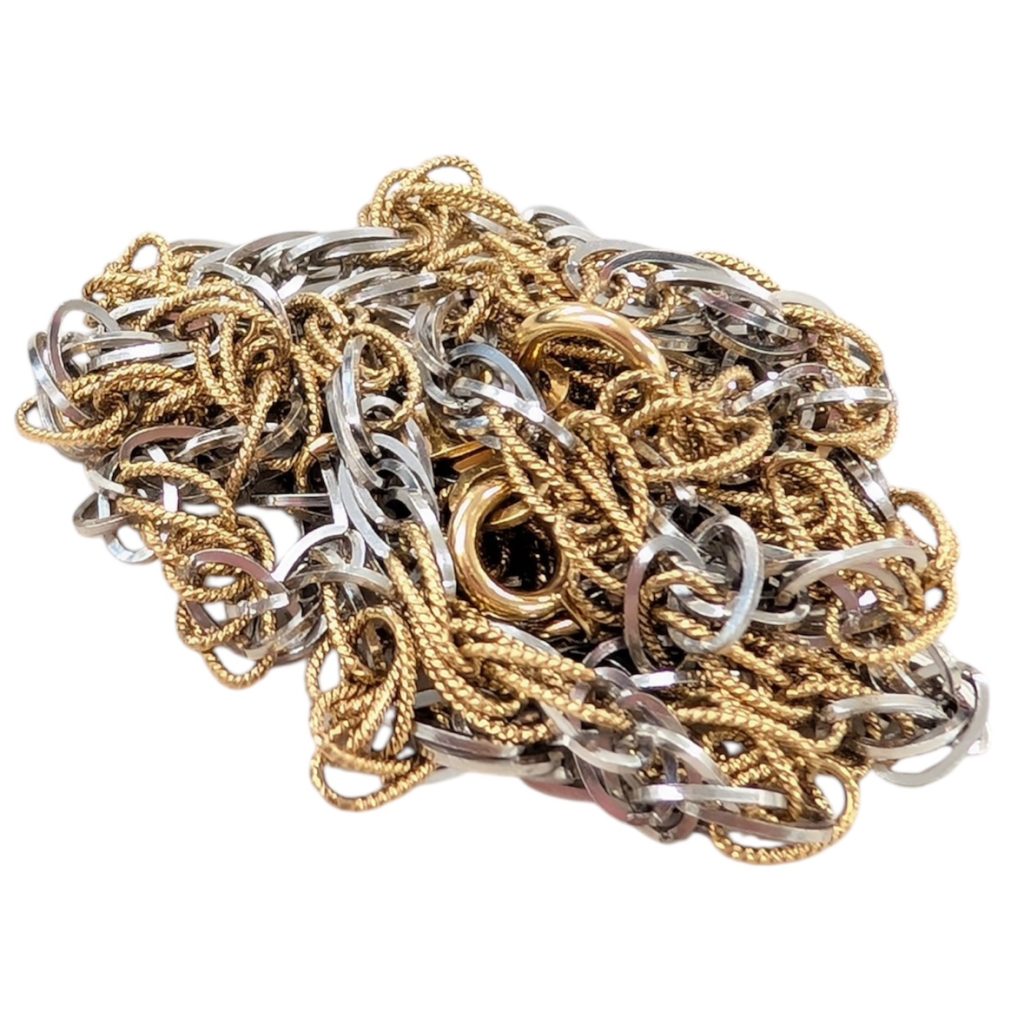 K18 Pt850 コンビネックレス