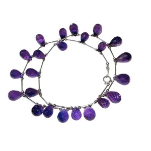 【アメジスト　ネックレス　K14WG　弘前市】