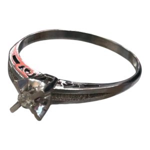 K14WG リング　ホワイトゴールド　買取り