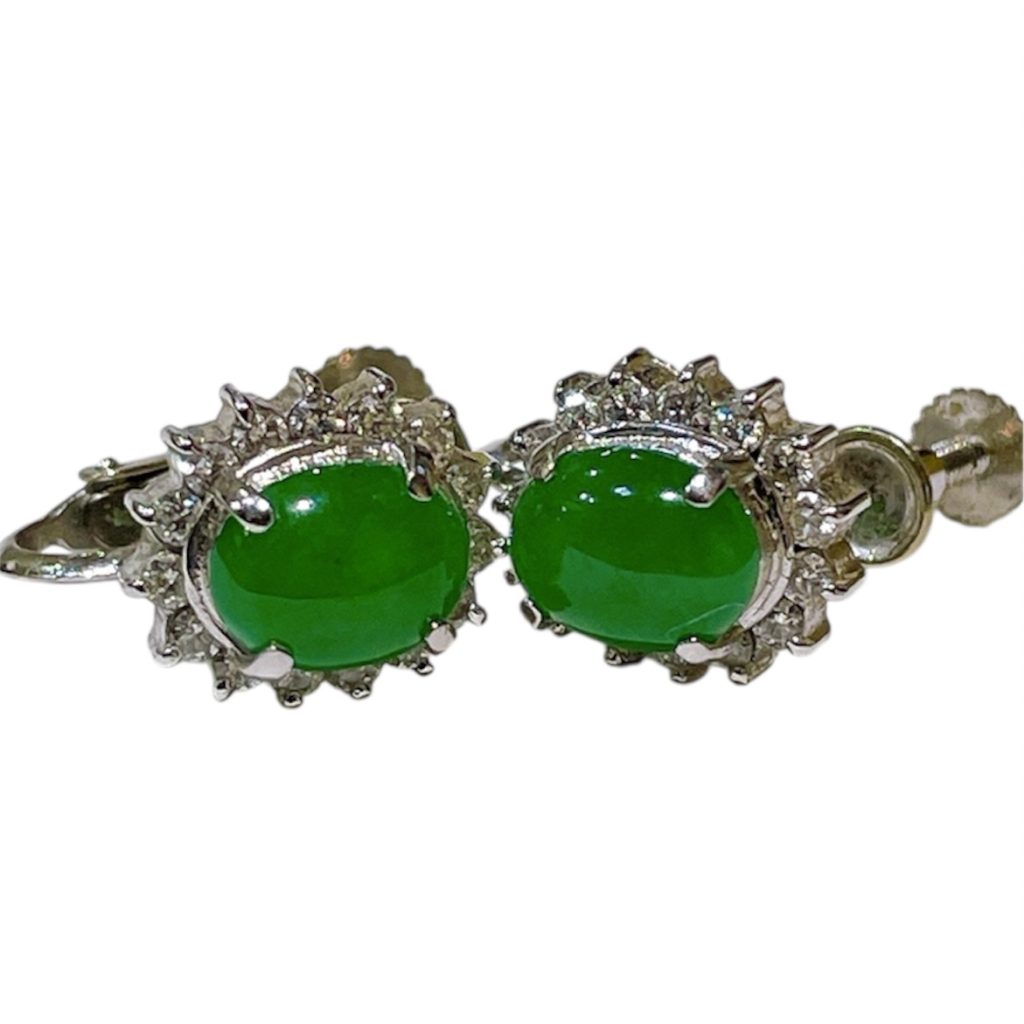 【Pt900 プラチナ900 メレダイヤ付き イヤリング 弘前市】