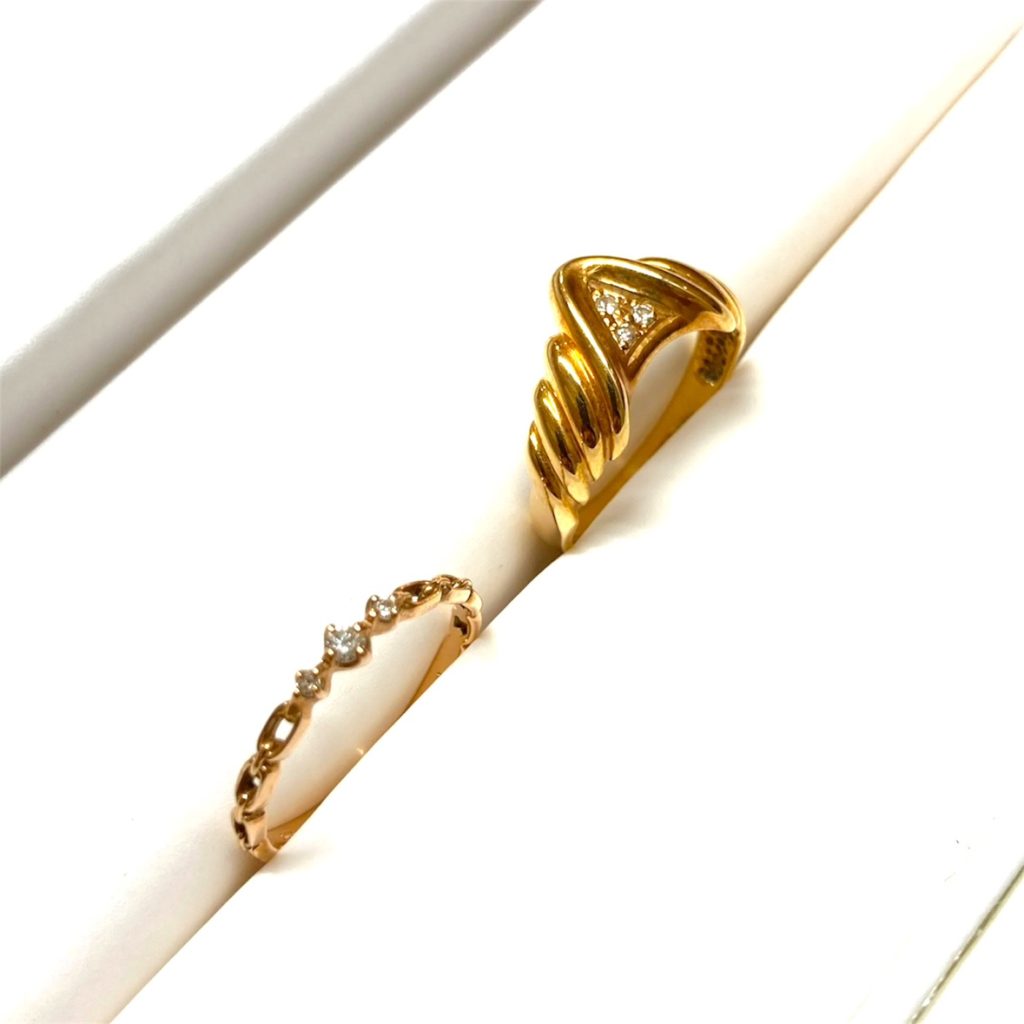 【K18 リング】18金・メレダイヤモンド・指輪・貴金属・アクセサリー