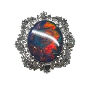 PT900 ブラックオパール　リング