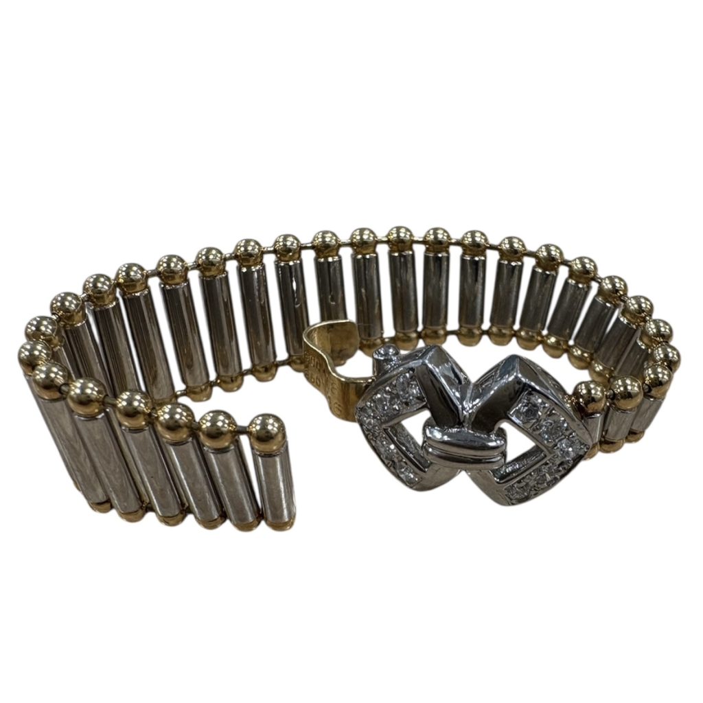 Pt850(プラチナ850) / K18(18金) コンビ　リング