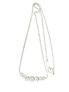 Pt850 ネックレス メレダイヤ