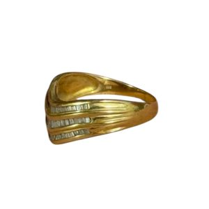 K18 18金 メレダイヤ付きリング