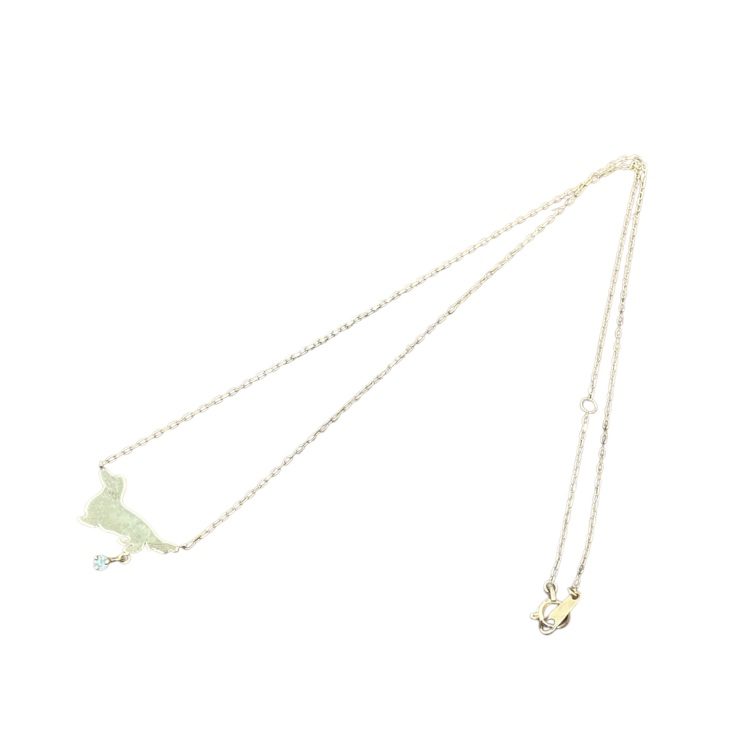 K18(18金) メレダイヤネックレス