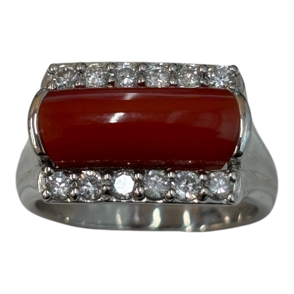 Pt900 リング 石あり