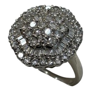 Pt900 メレダイヤ2.0ct リング