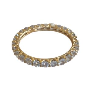 K18　750　リング　石付き　18金