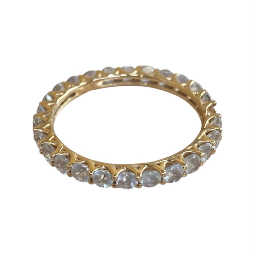 K18　750　リング　石付き　18金