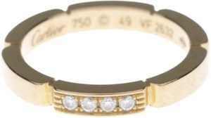 リング　指輪　Cartier カルティエ  K18  ダイヤモンド  ゴールド