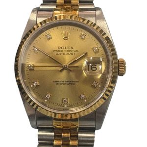 Rolex ロレックス デイトジャス ト16233G シャンパンゴールド 10Pダイヤ